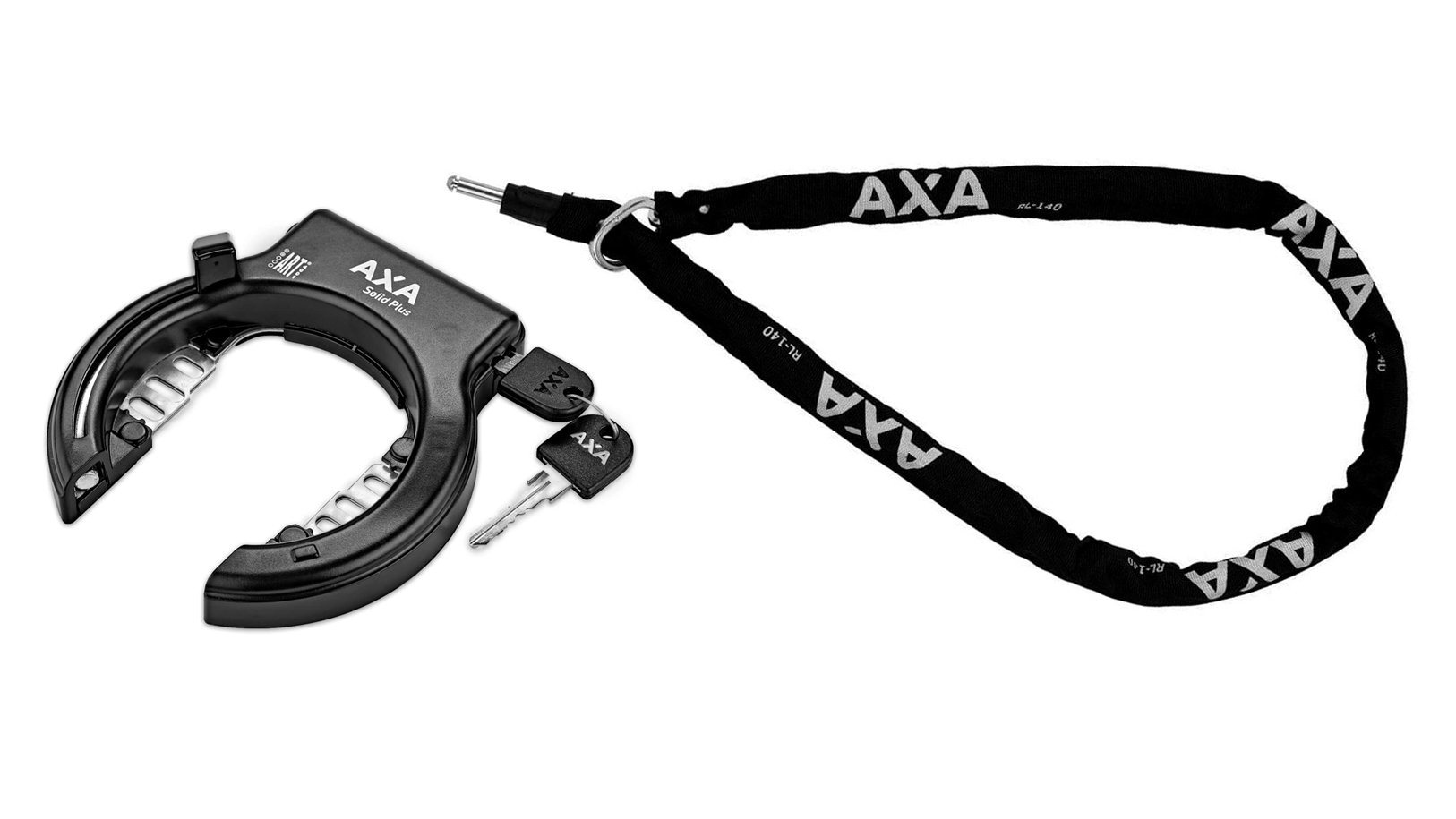 Pack Antivol de cadre Solid Pro Plus Art** et extension chaîne 130 cm