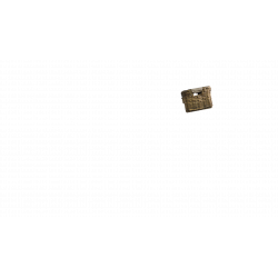 Petite malle en rotin sans couvercle pour vélo