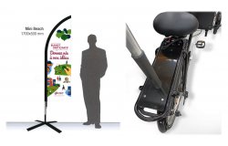 Oriflamme pour vélo ou triporteur