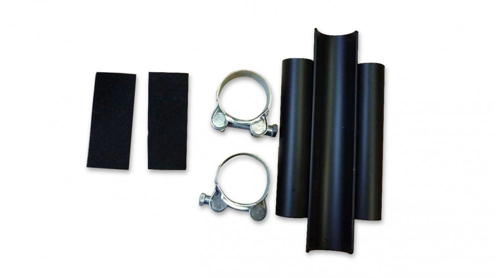 Fixation du porte-bagage avant pick-up avec colliers (noir mat)