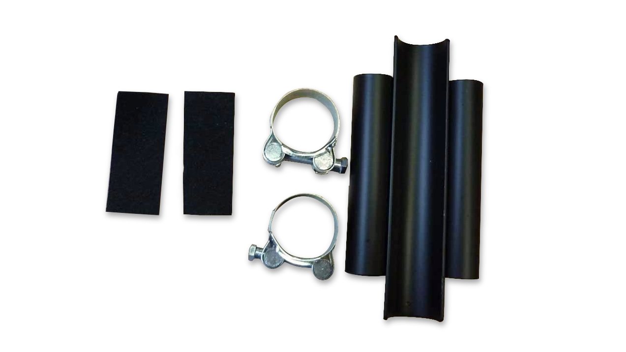 Fixation du porte-bagage avant pick-up avec colliers (noir mat)