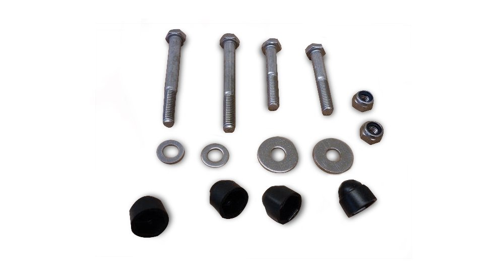 Jeu d'écrous pour la fixation du porte-bagage avant