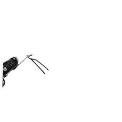 Chariot de course à fixer à un vélo,noir