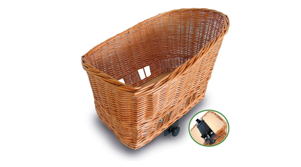 Panier chien arrière  Pasja 50cm avec coussin SENNA (sans grille)