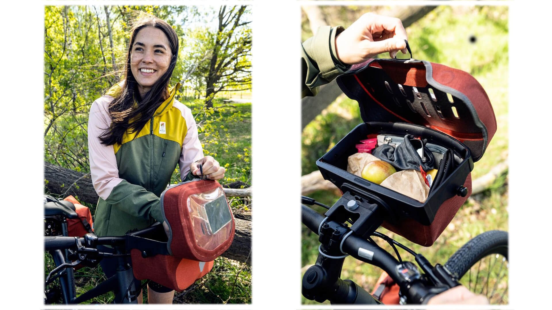 sacoche guidon cyclotourisme rouge ortlieb ultimate 6M 