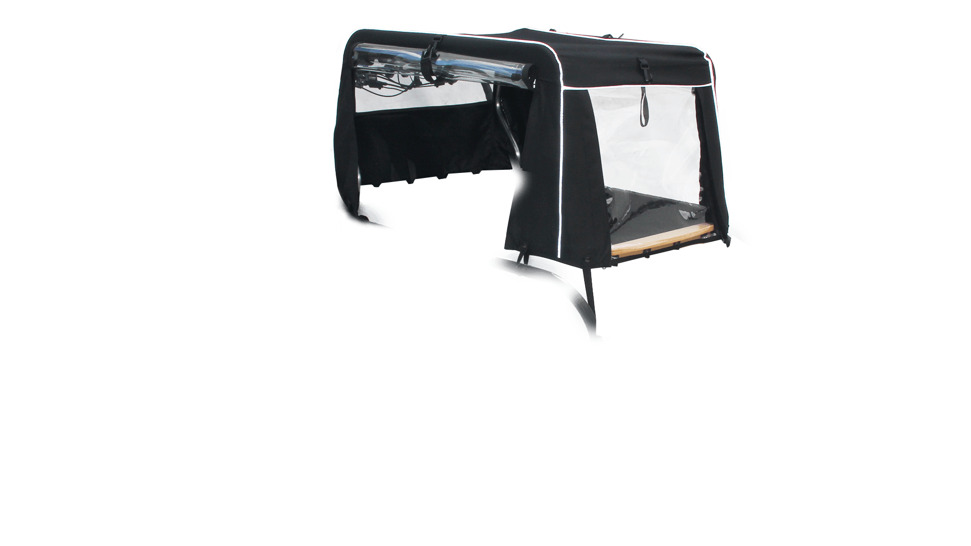 La capote de pluie du triporteur Urban Rider