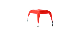 Pare-soleil Triporteur  Amsterdam Air Smiley rouge (sans arceau)