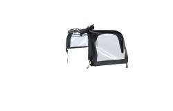 Protection pluie noire pour triporteur Smiley et Babboe Big