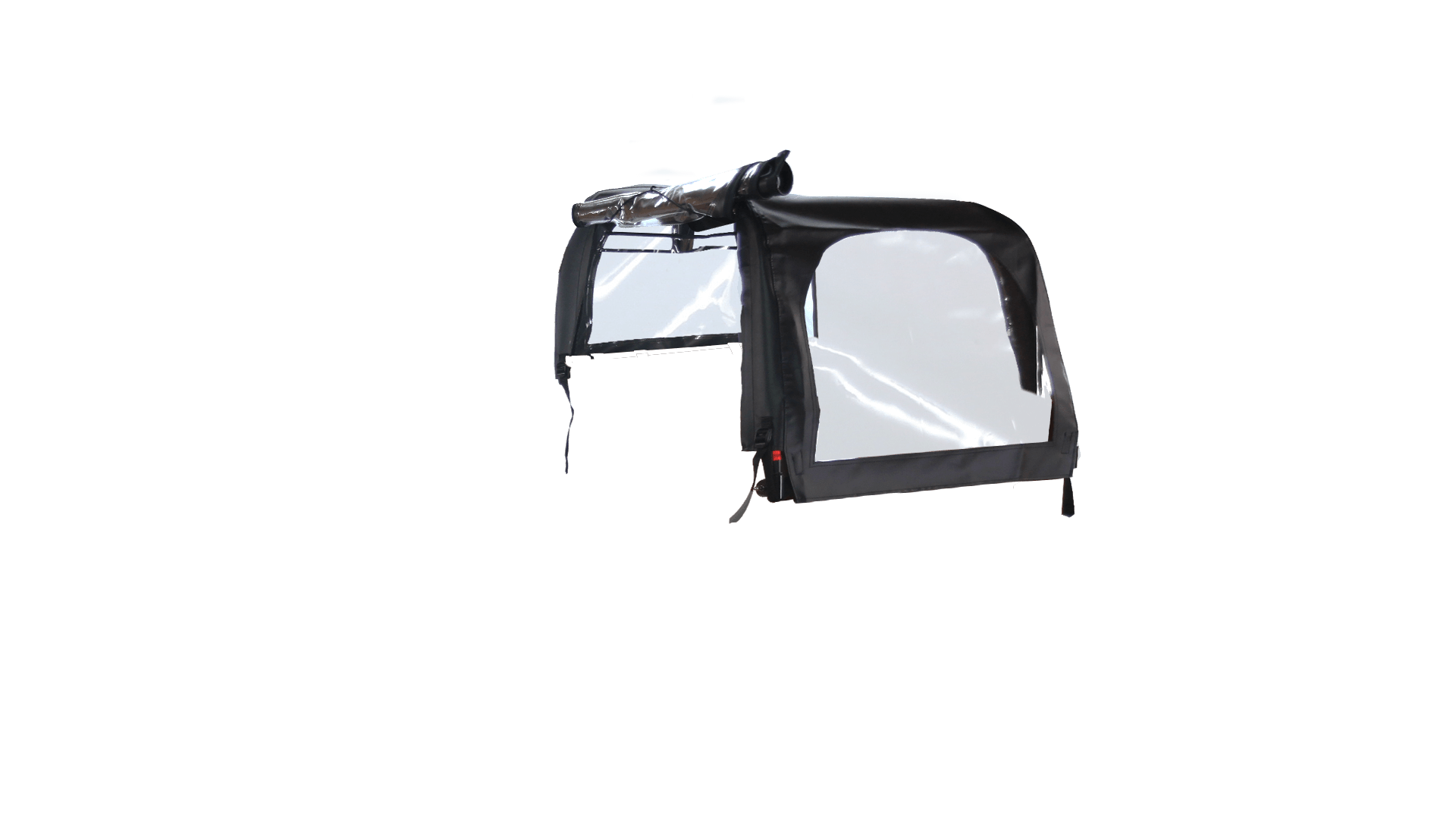 Protection pluie noire pour triporteur Smiley et Babboe Big