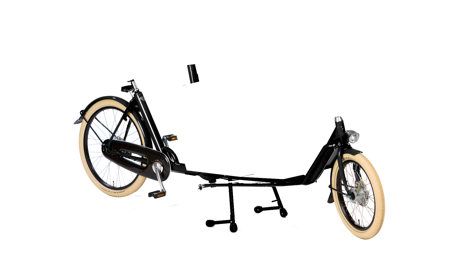 Biporteur long Bakfiets.nl Big Apple, jusqu'à 3 enfants dans le coffre