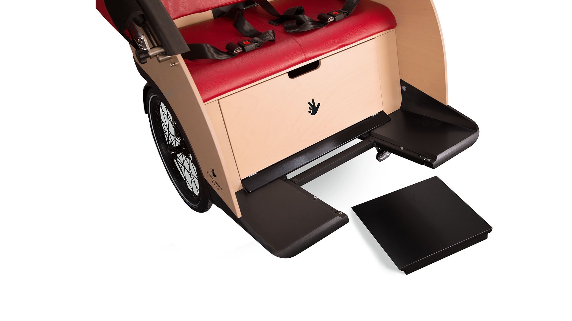 Triporteur électrique Triobike Taxi - Moteur pédalier Bosch et boîte Enviolo CA