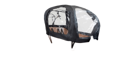 Protection pluie pour biporteur Babboe City - PVC noir