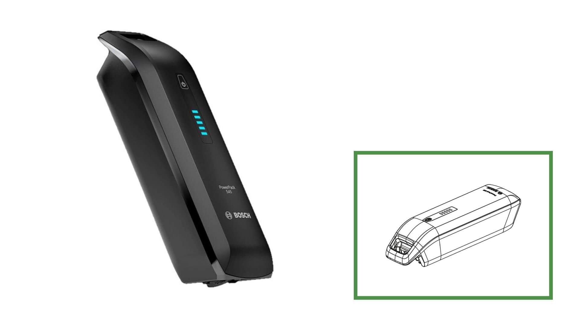 Batterie Bosch PowerPack 545 Wh pour Triobike