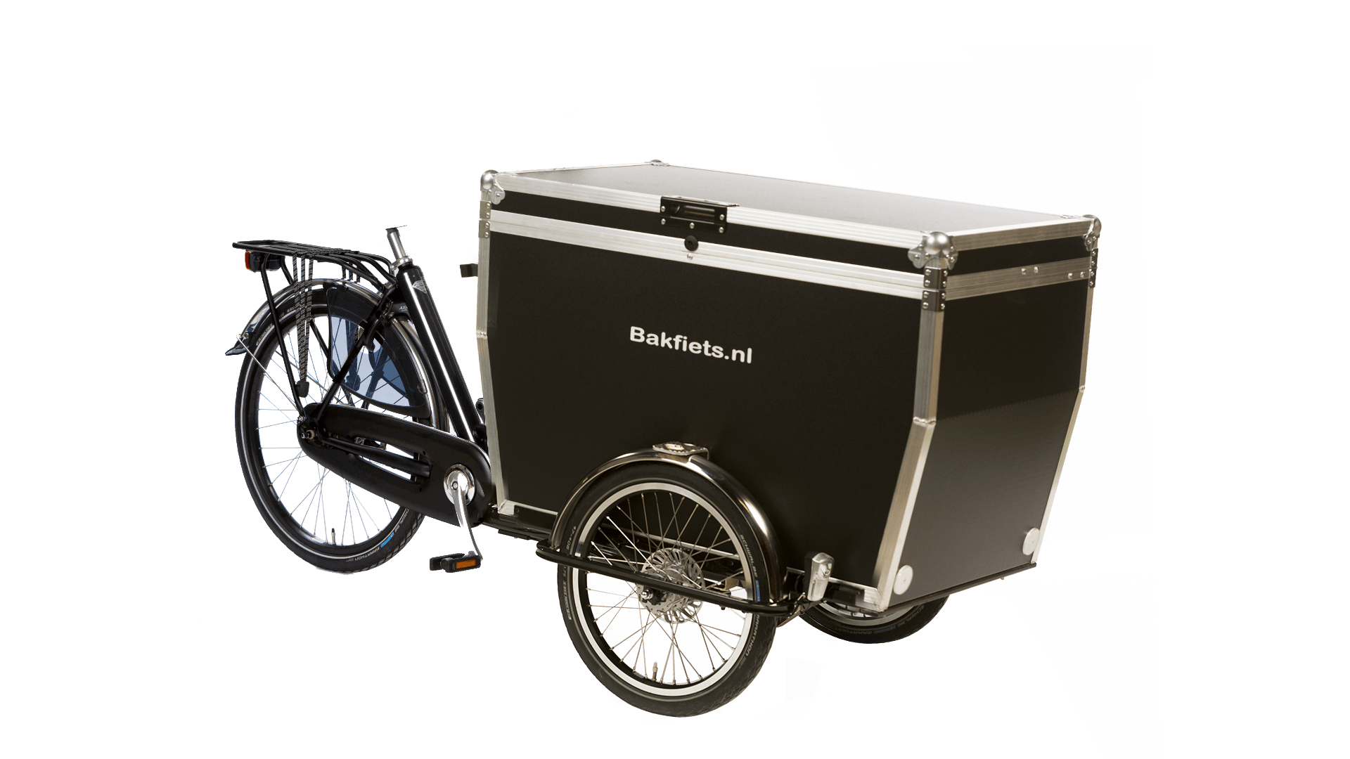 Triporteur livreur Bakfiets Classic avec Flightcase 500L