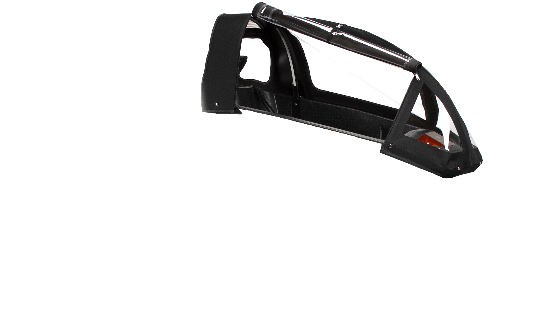 La tente de pluie montée sur un biporteur Bakfiets Sheperd STEPS