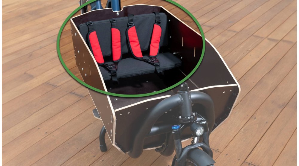 Installez confortablement vos enfants sur cette banquette équipée de ceintures de sécurité