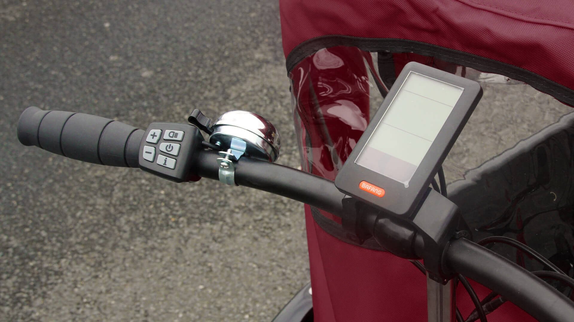 Console LCD sur cintre avec 5 niveaux d'assistance