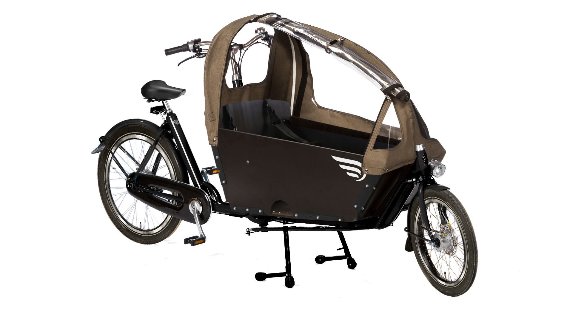 Biporteur Amsterdam Air avec sièges coques noirs 0-9 mois