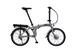 Vélo pliant compact high electrique argent