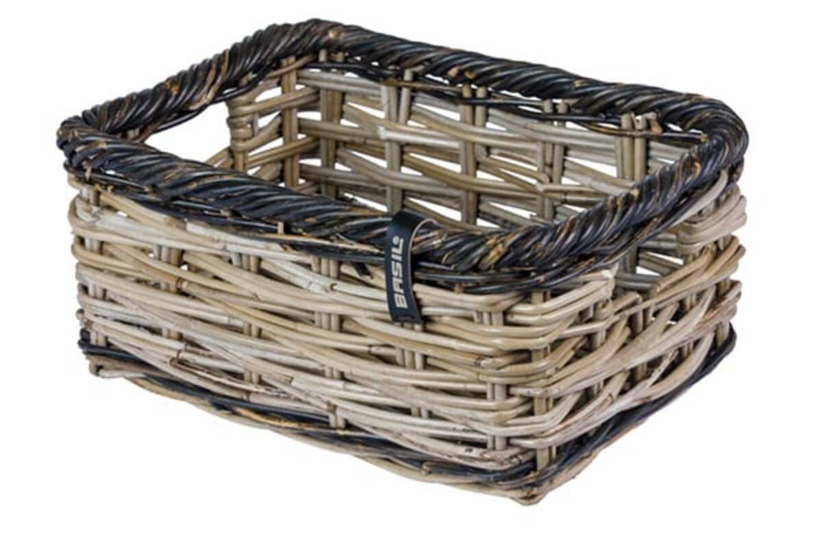 Petite malle en rotin sans couvercle pour vélo