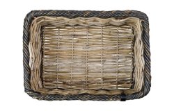 Petite malle en rotin sans couvercle pour vélo