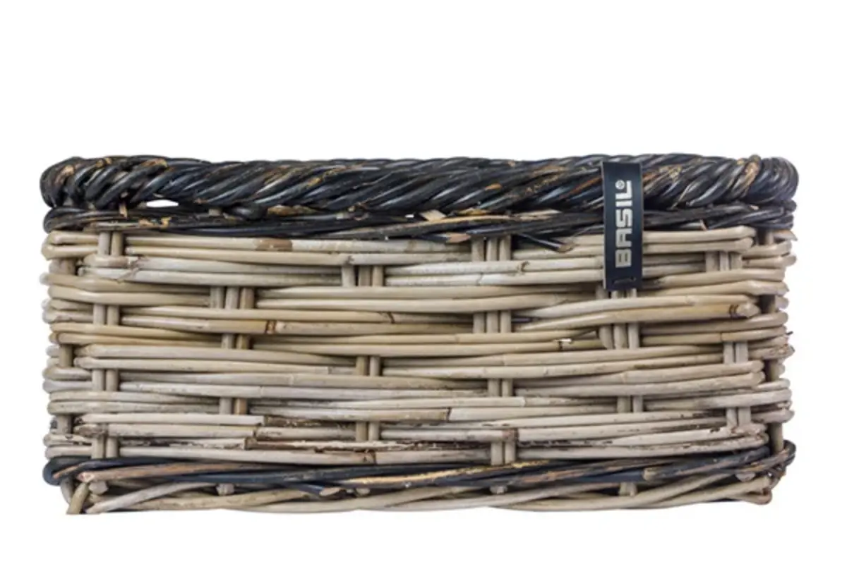 Petite malle en rotin sans couvercle pour vélo