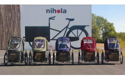 Triporteur NIHOLA Cargo Family dans sa configuration de base