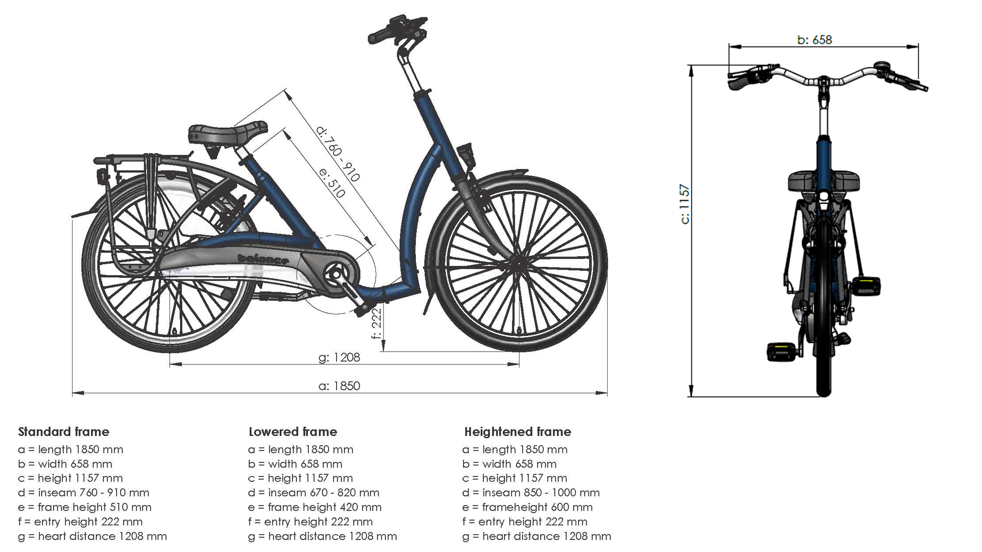 Vélo électrique à enjambement bas Balance de Van Raam