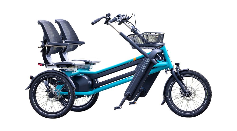 Tandem tricycle cote à cote Van Raam