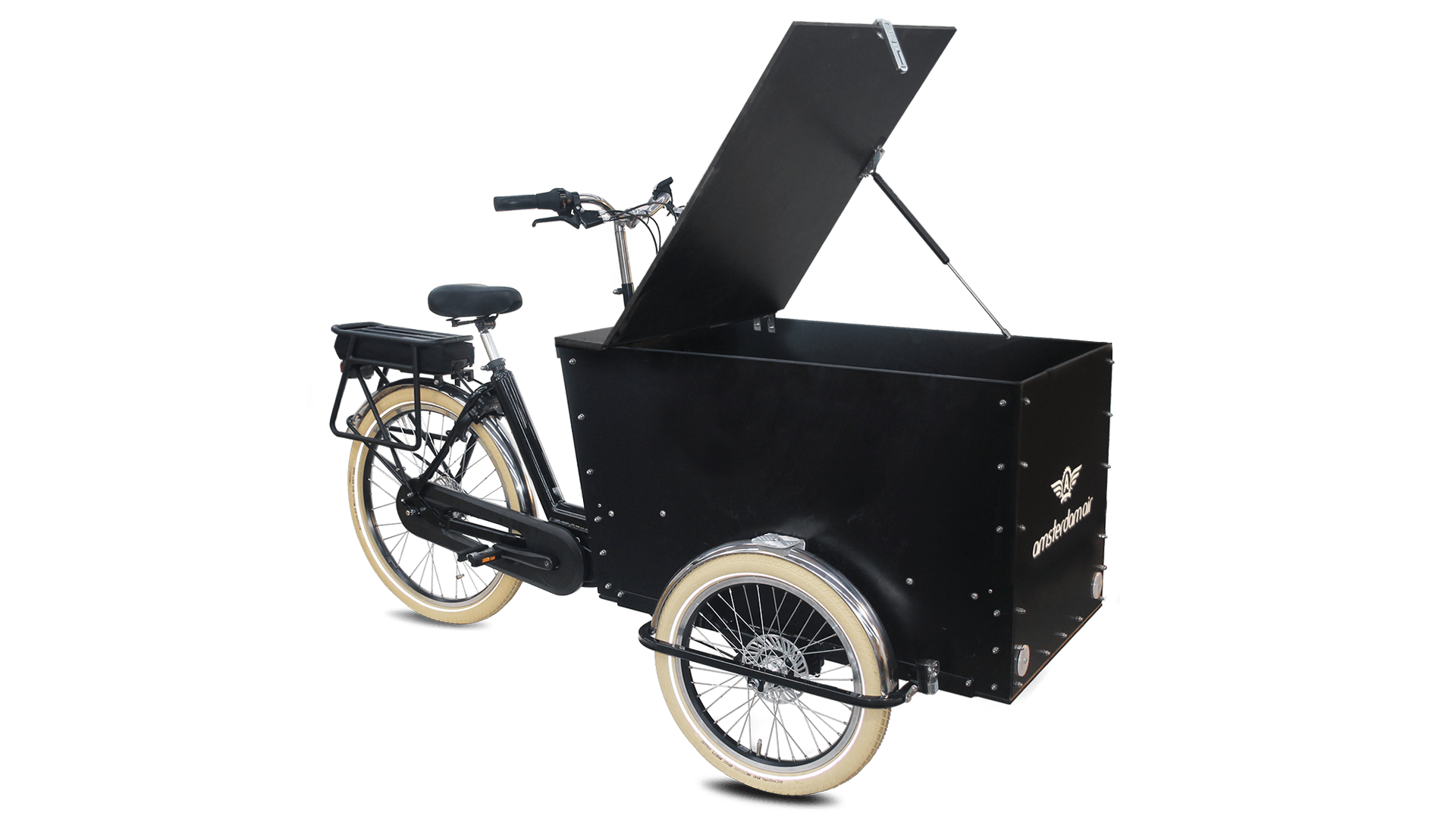 Le triporteur Amsterdam Air eDrive dans sa configuration de base