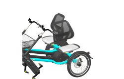 Siège pivotant (gauche) pour vélo Fun2Go Van Raam