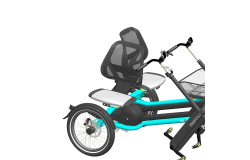 Siège pivotant (droit) pour vélo Fun2Go Van Raam