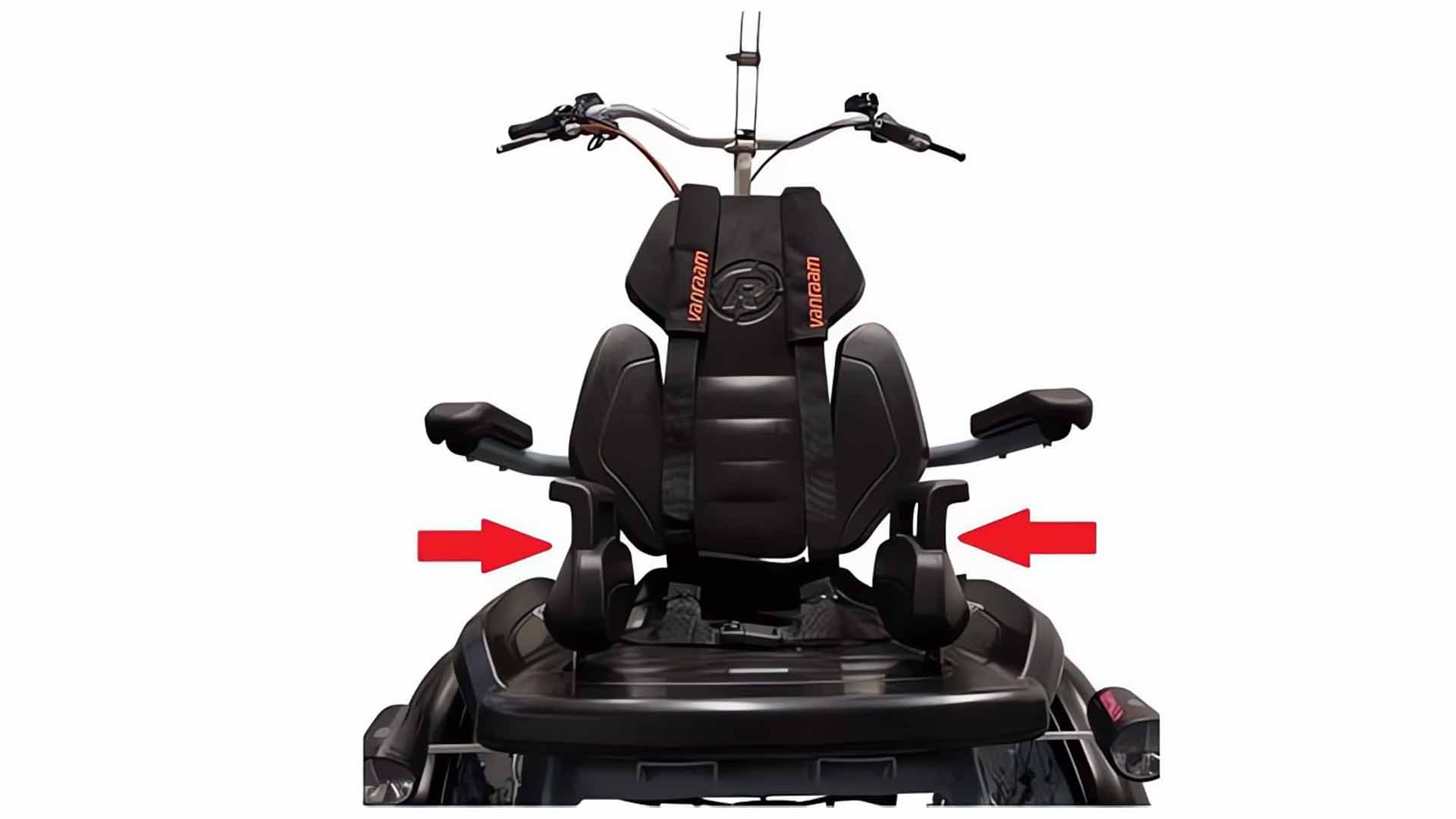 Siège réglable pour vélo OPair de Van Raam