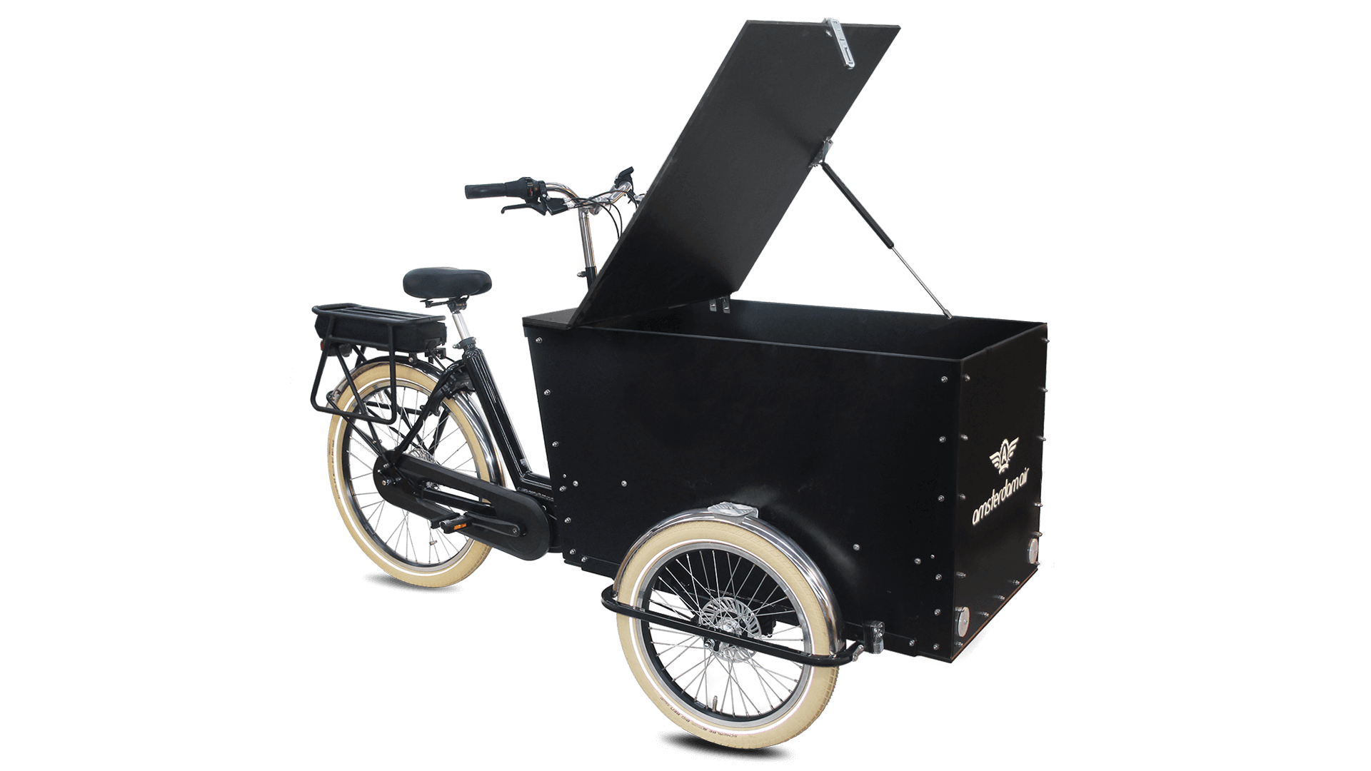 Le triporteur Amsterdam Air eDrive dans sa configuration de base