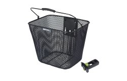 Panier de vélo avant amovible en métal (fixation potence)