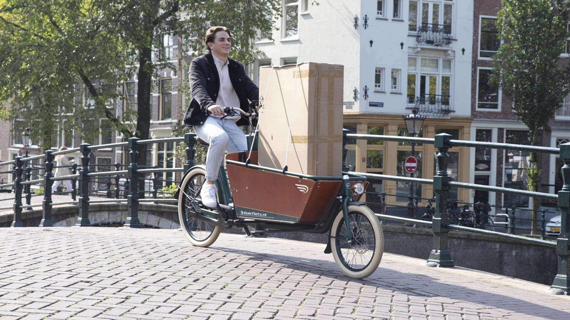 Biporteur électrique Bakfiets Confort  - Assistance pédalier Shimano
