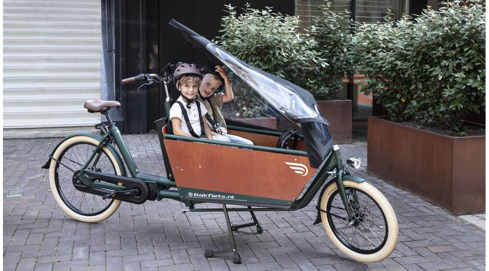 Biporteur électrique Bakfiets Confort  - Assistance pédalier Shimano