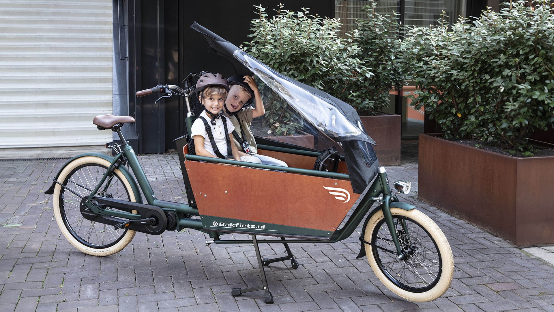 Biporteur électrique Bakfiets Confort  - Assistance pédalier Shimano
