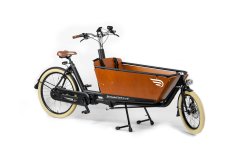 Biporteur électrique Bakfiets Confort avec cadre noir mat