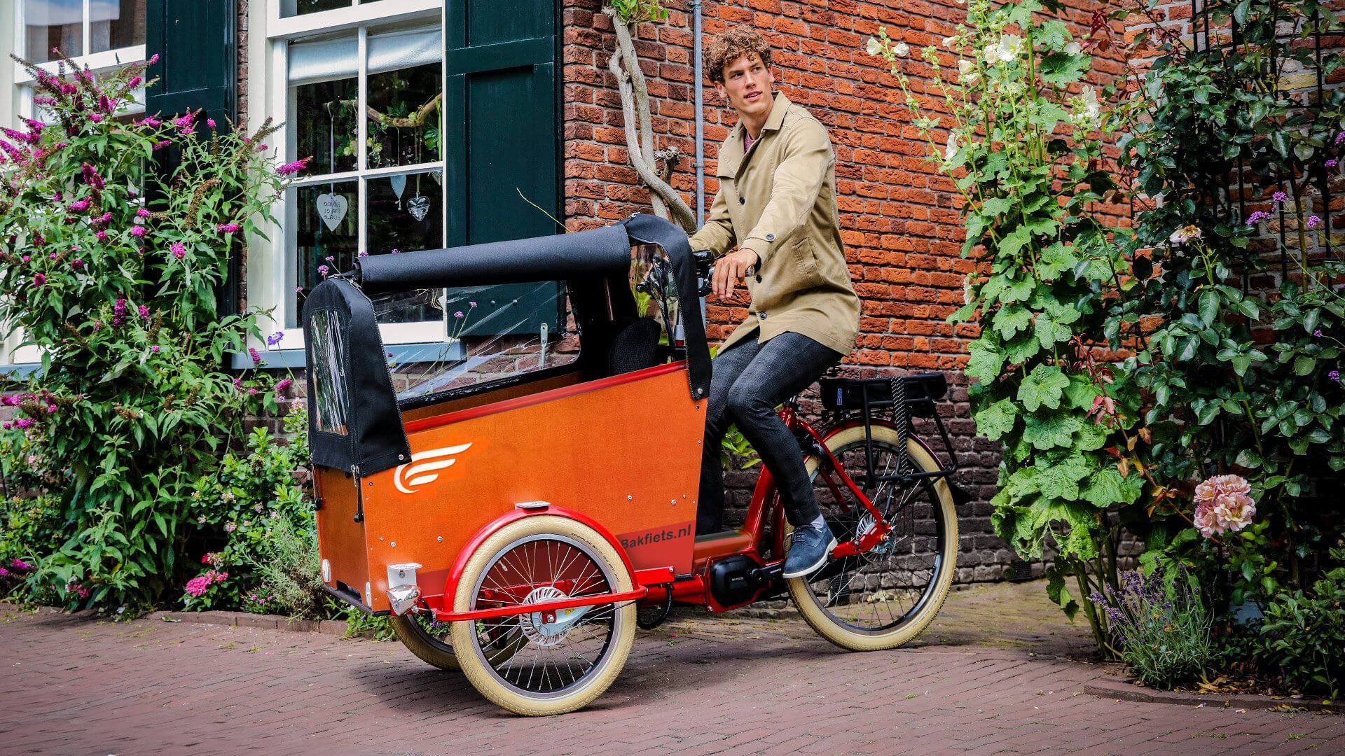 Triporteur électrique Bakfiets Confort STEPS 22 couleurs de cadre disponibles