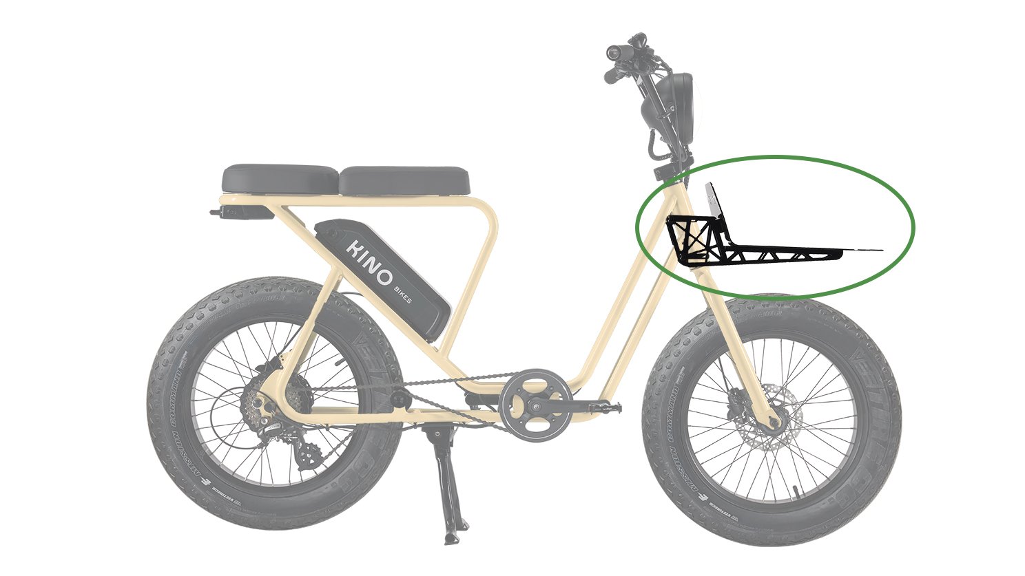 Porte-bagage avant pour Fatbike Bolide V2 de Kino Bikes