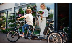 Tandem tricycle avec option assistance électrique