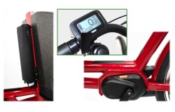L'assistance électrique Bafang M400 : moteur  pédalier, batterie 450 Wh et console sur guidon