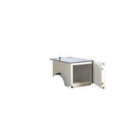 Coffre isotherme avec un couvercle pour triporteur 