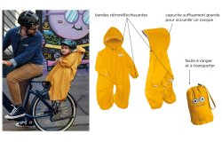 Imperméable pour siège vélo