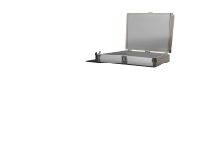 Coffre isotherme avec un couvercle pour triporteur 