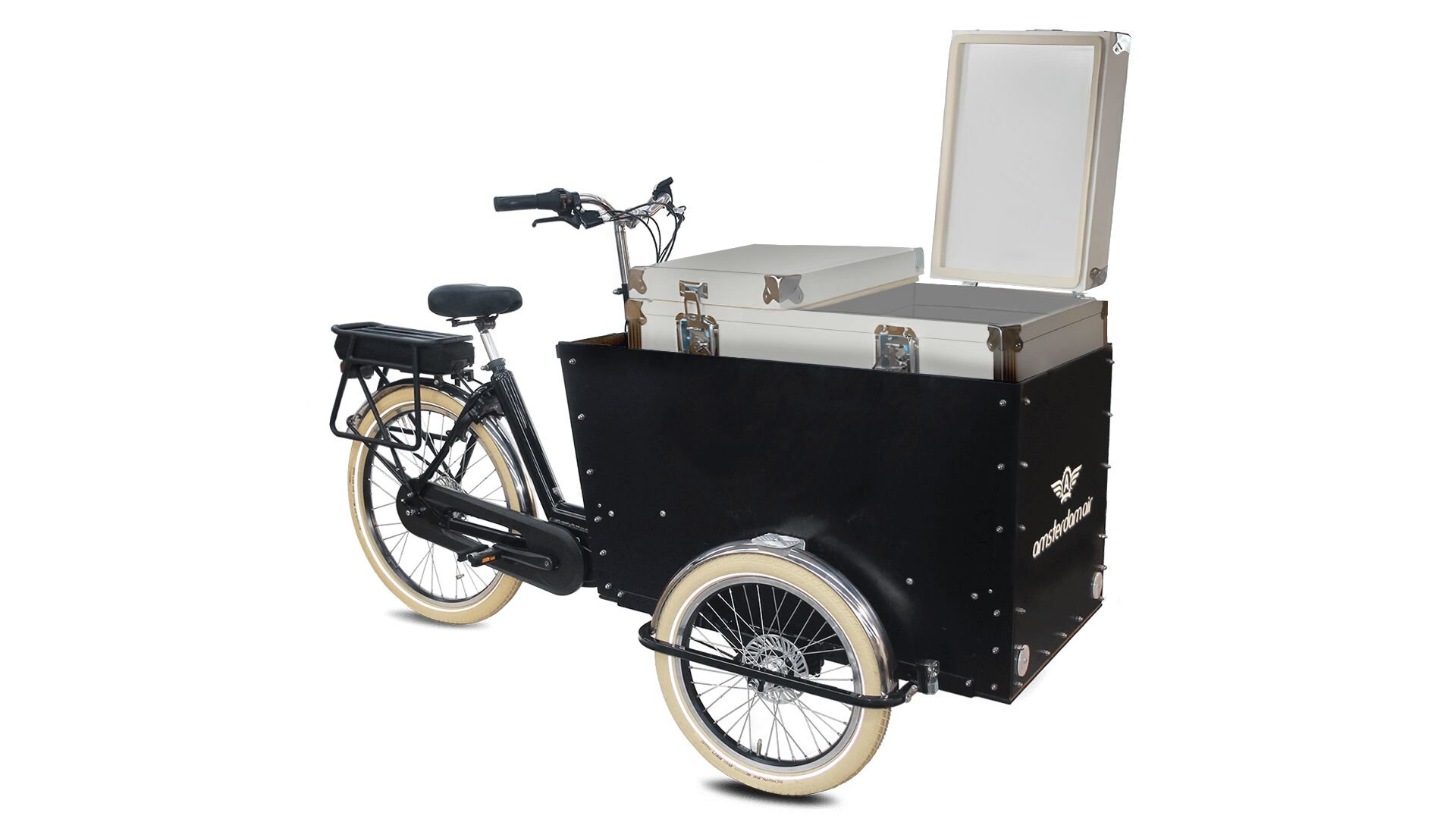 Triporteur Amsterdam Air eDrive avec coffre isotherme 2 x 108 litres (sur configurateur)