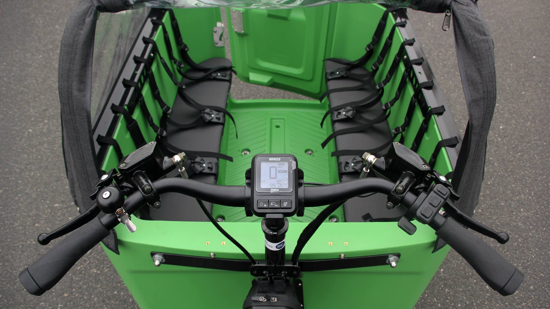 Point de vue du conducteur sur sa précieuse cargaison ! 