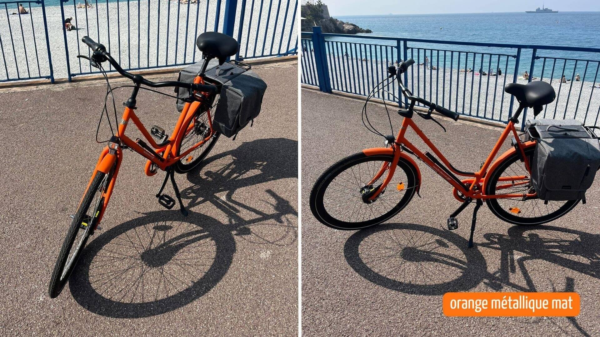 Couleur de cadre orange métallique mat 