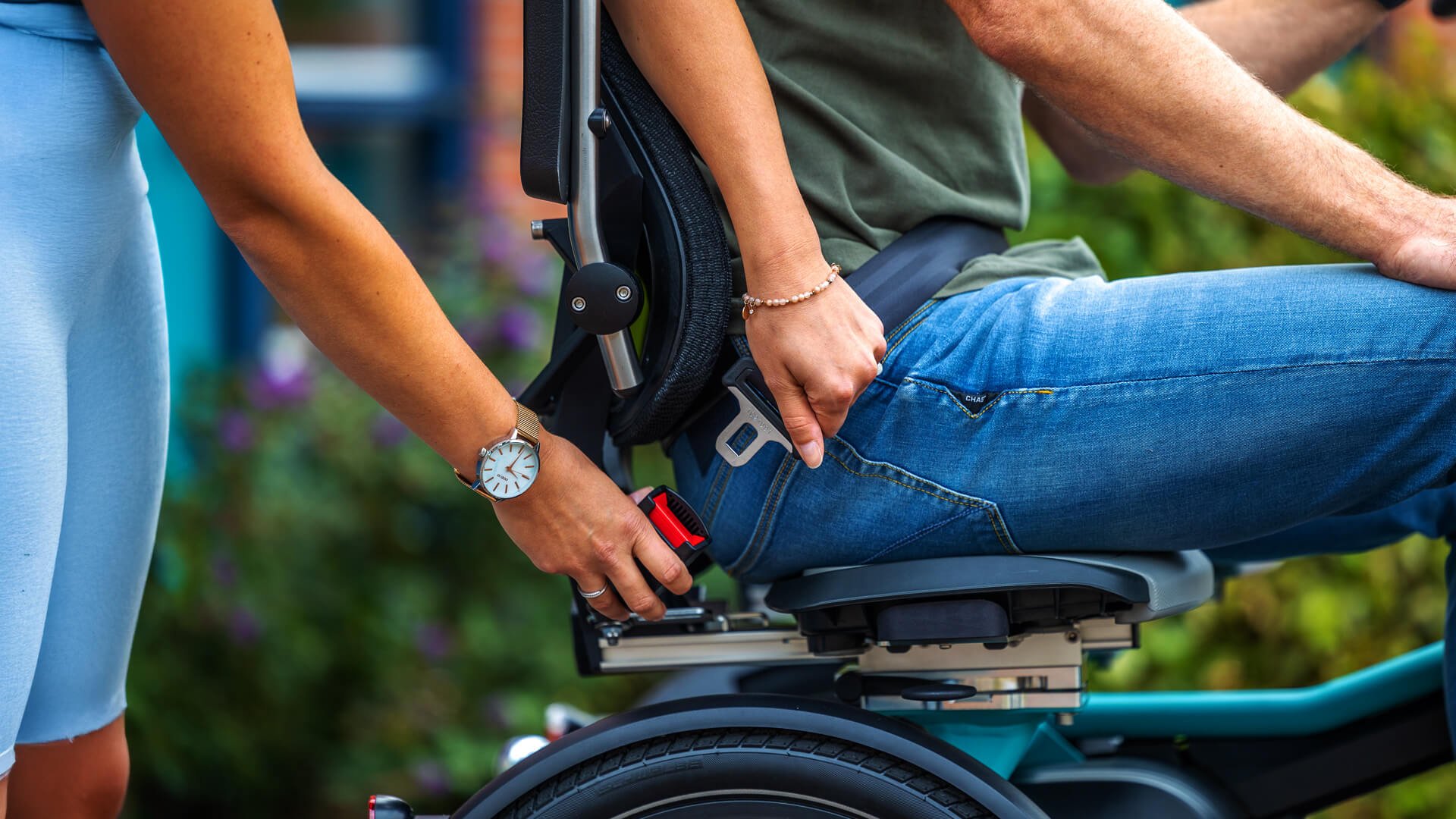 Ceinture de sécurité ventrale pour le passager